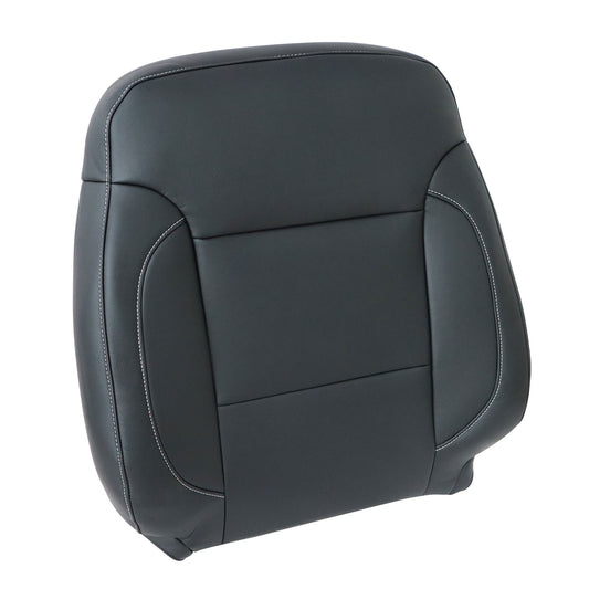 For 2014-2019 Chevy Silverado Suburban Tahoe Driver Top Leather Seat Cover Black
