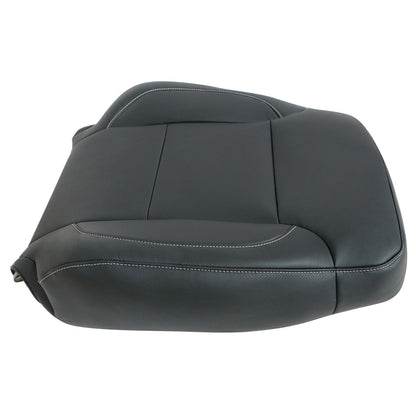 For 14-19 Chevy Silverado Suburban Tahoe Passenger Top Leather Seat Cover Black