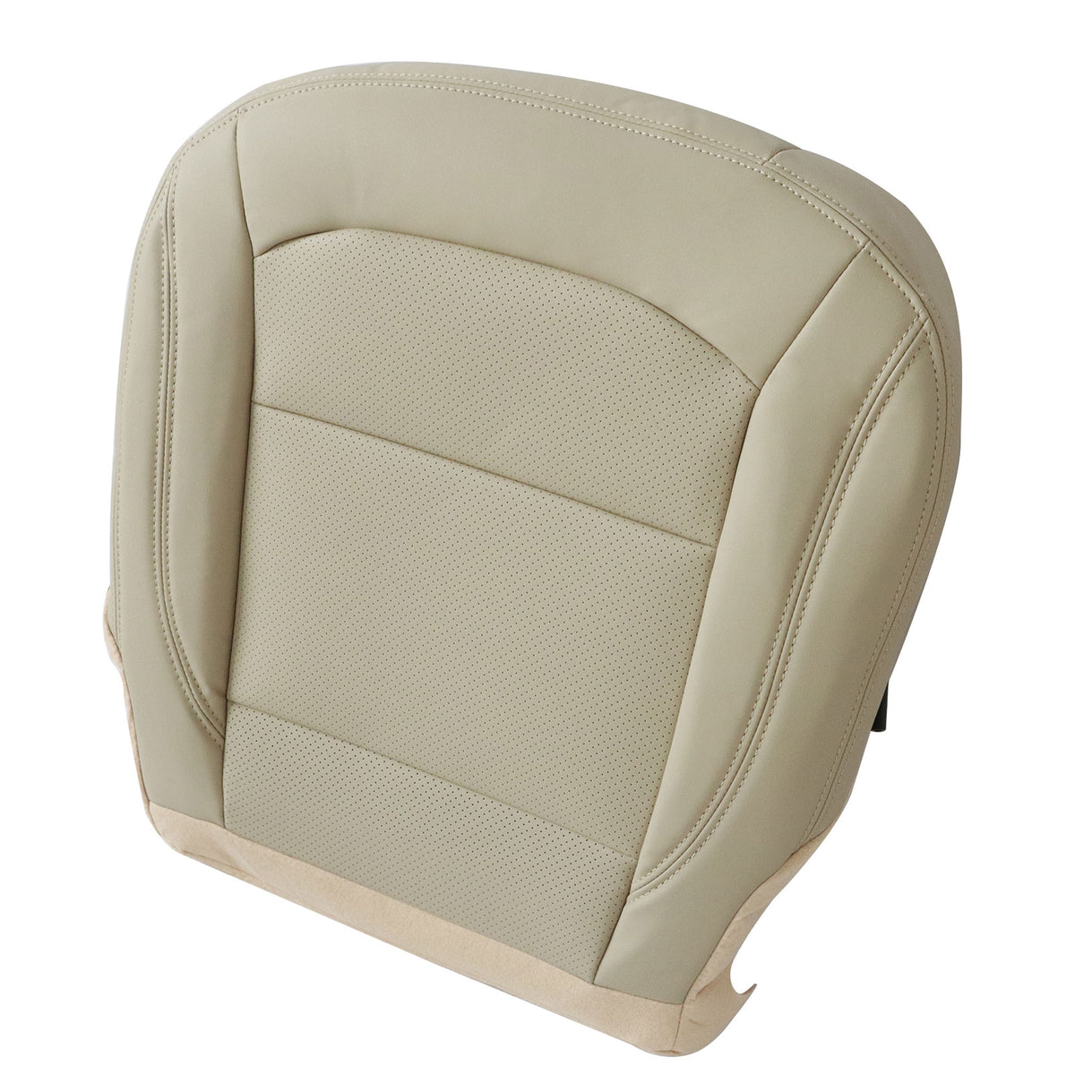 Fits 2016-2019 Ford Explorer Front Passenger Bottom Perf Leather Seat Cover Tan