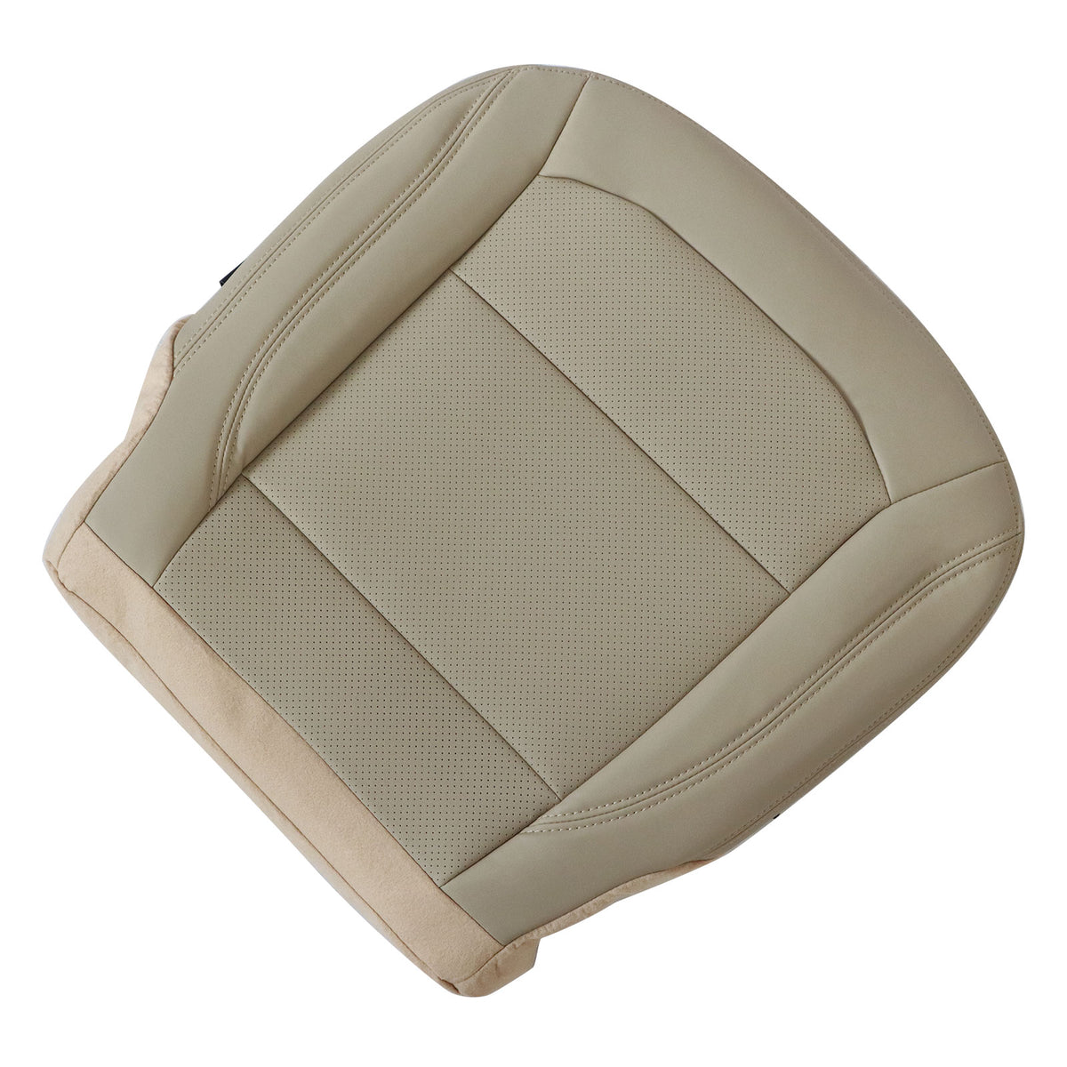 Fits 2016-2019 Ford Explorer Front Passenger Bottom Perf Leather Seat Cover Tan