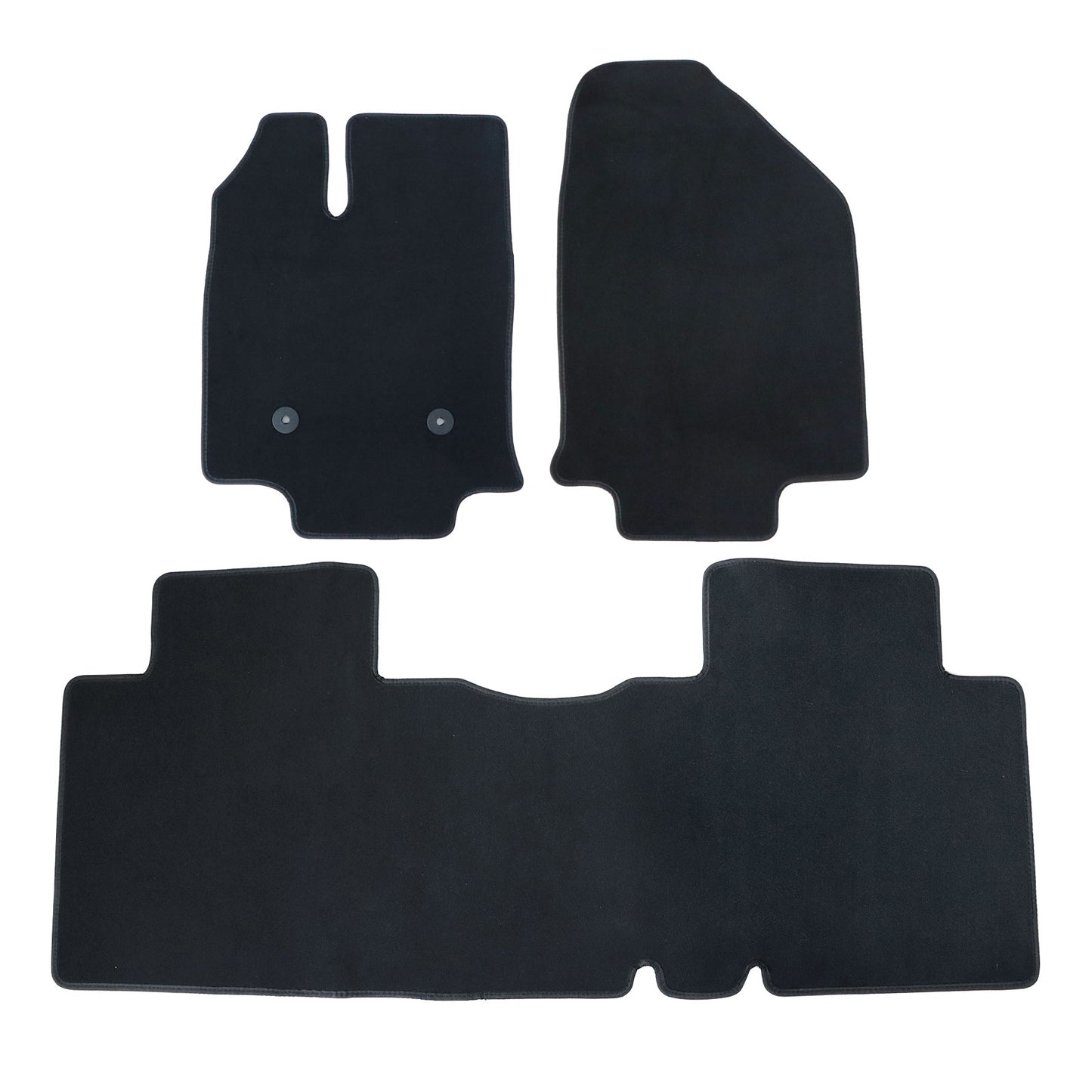 For 2007 2008 2009 2010 2011 2012 2013 Ford Edge Floor Mats Carpet Velour Black