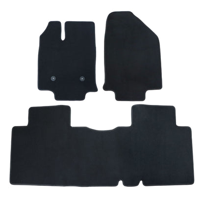 For 2007 2008 2009 2010 2011 2012 2013 Ford Edge Floor Mats Carpet Velour Black