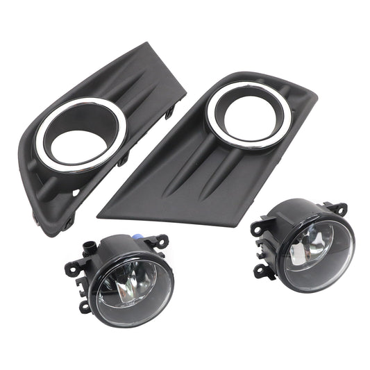 Fits Honda Pilot 2012 2013 2014 2015 Front Fog Light Lamp Cover & Chrome Trim