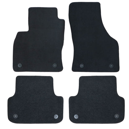 2015 2016 2017 2018 2019 2020 2021 For Audi A3 S3 Floor Mats Carpet Velour Black