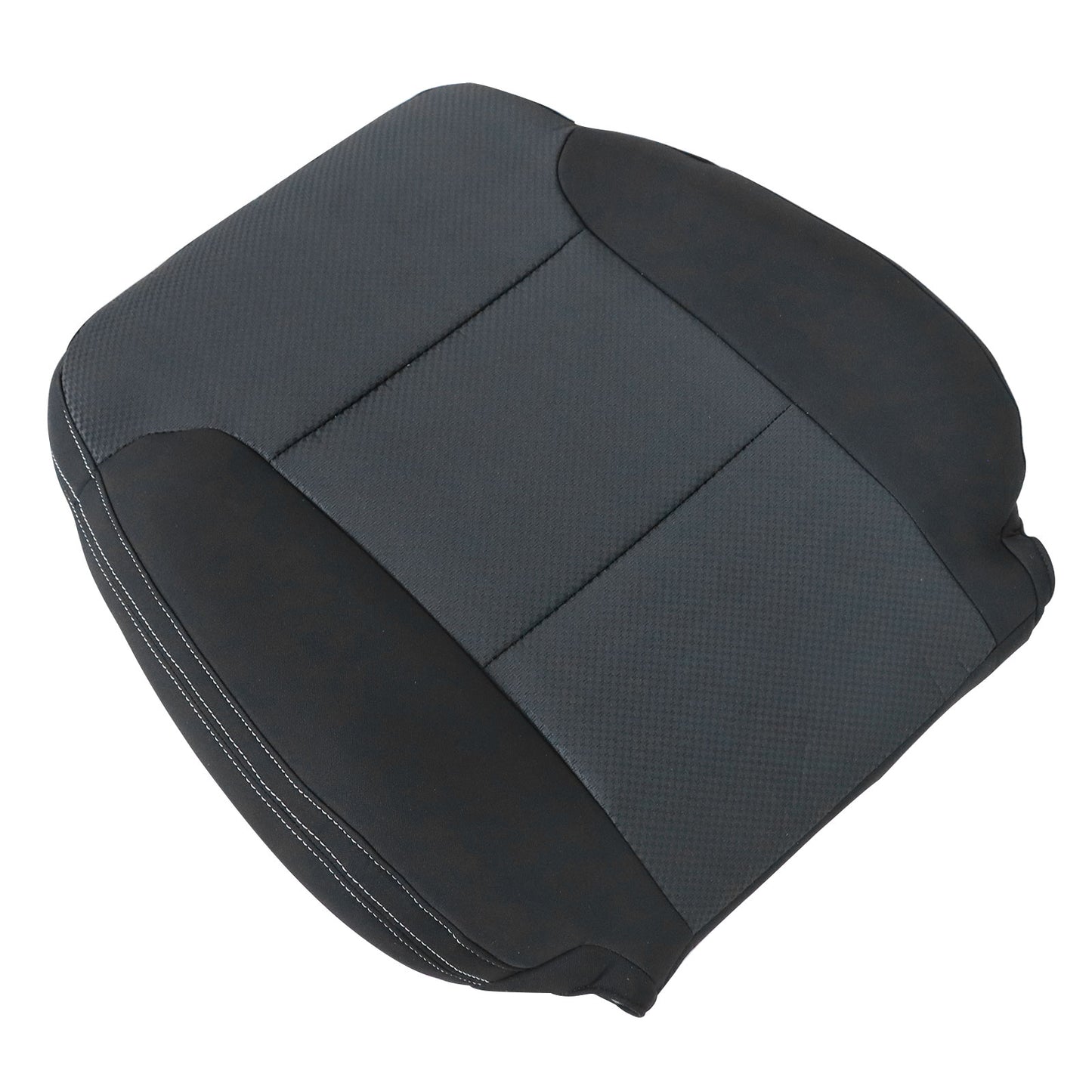 For 14-2019 Chevy Silverado Suburban Tahoe Passenger Top Cloth Seat Cover Black