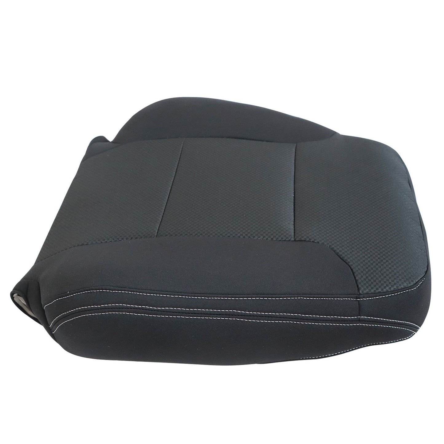 For 2014-2019 Chevy Silverado Suburban Tahoe Driver Top Cloth Seat Cover Black