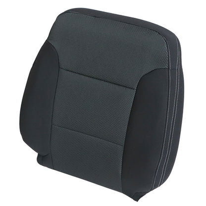 For 2014-2019 Chevy Silverado Suburban Tahoe Driver Top Cloth Seat Cover Black