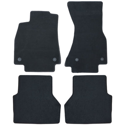 Fits 2019-2025 Audi A6 S6 Velour Floor Mats Carpet 2 Rows Replacement Full Set