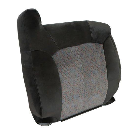 Replacement For 1999-02 Chevy Silverado Passenger Top Cloth Seat Cover Dark Gray