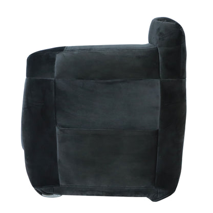 Replacement For 1999-02 Chevy Silverado Passenger Top Cloth Seat Cover Dark Gray