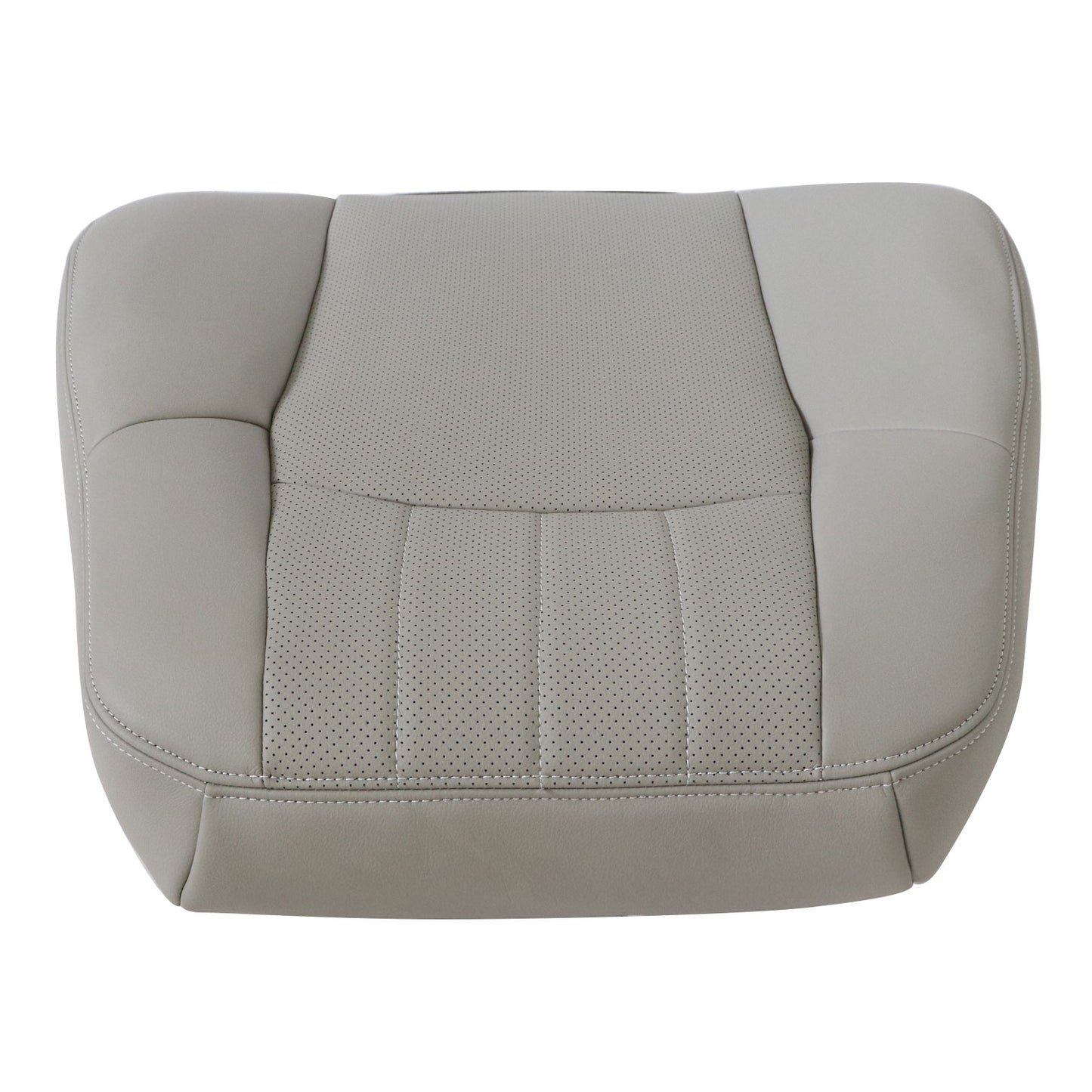 Gray Perforated Leather Seat Cover For 2006-2007 Mercedes Benz C280 Driver Top
