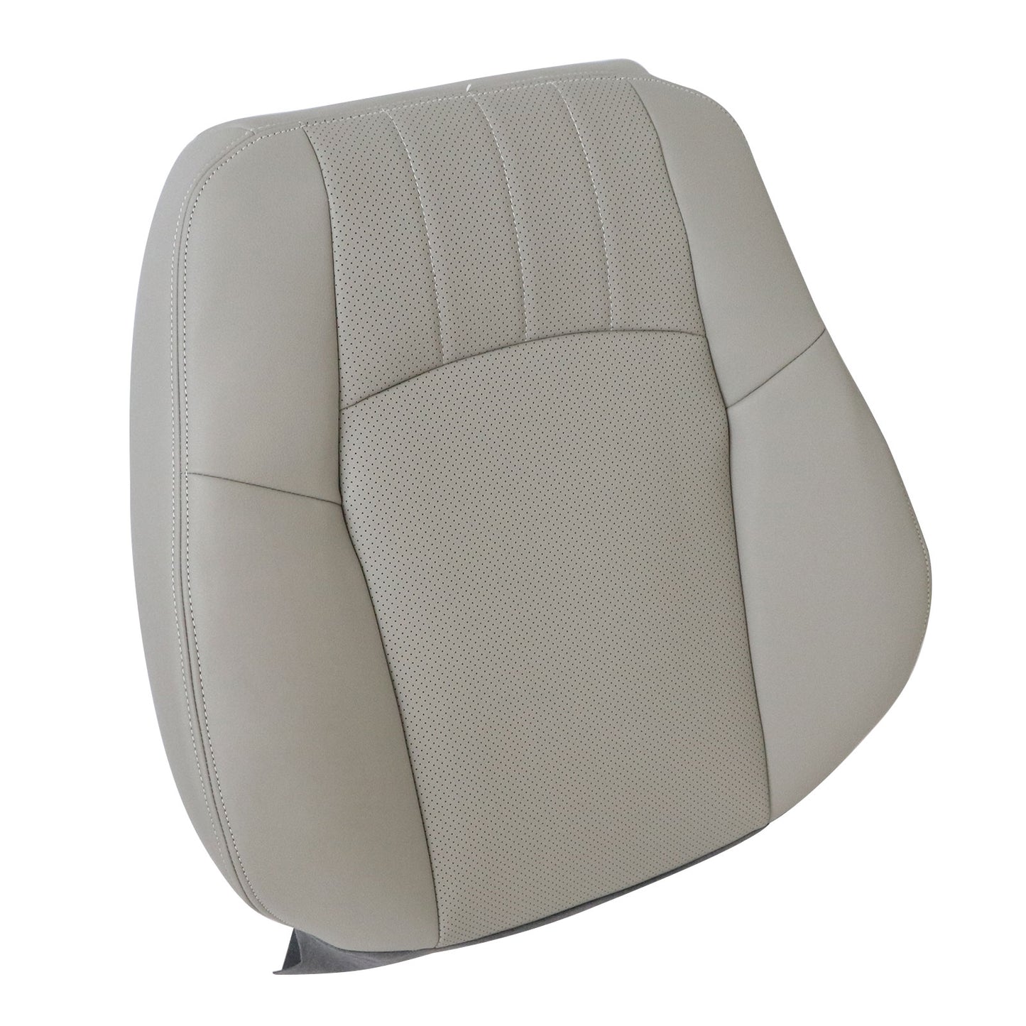 Gray Perforated Leather Seat Cover For 2006-2007 Mercedes Benz C280 Driver Top