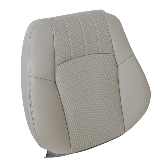 Gray Perforated Leather Seat Cover For 2006-2007 Mercedes Benz C280 Driver Top