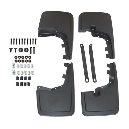 4X Black Splash Guards Mud Flaps W/ Hardware For Ford F-150 F150 2021-2023 2024