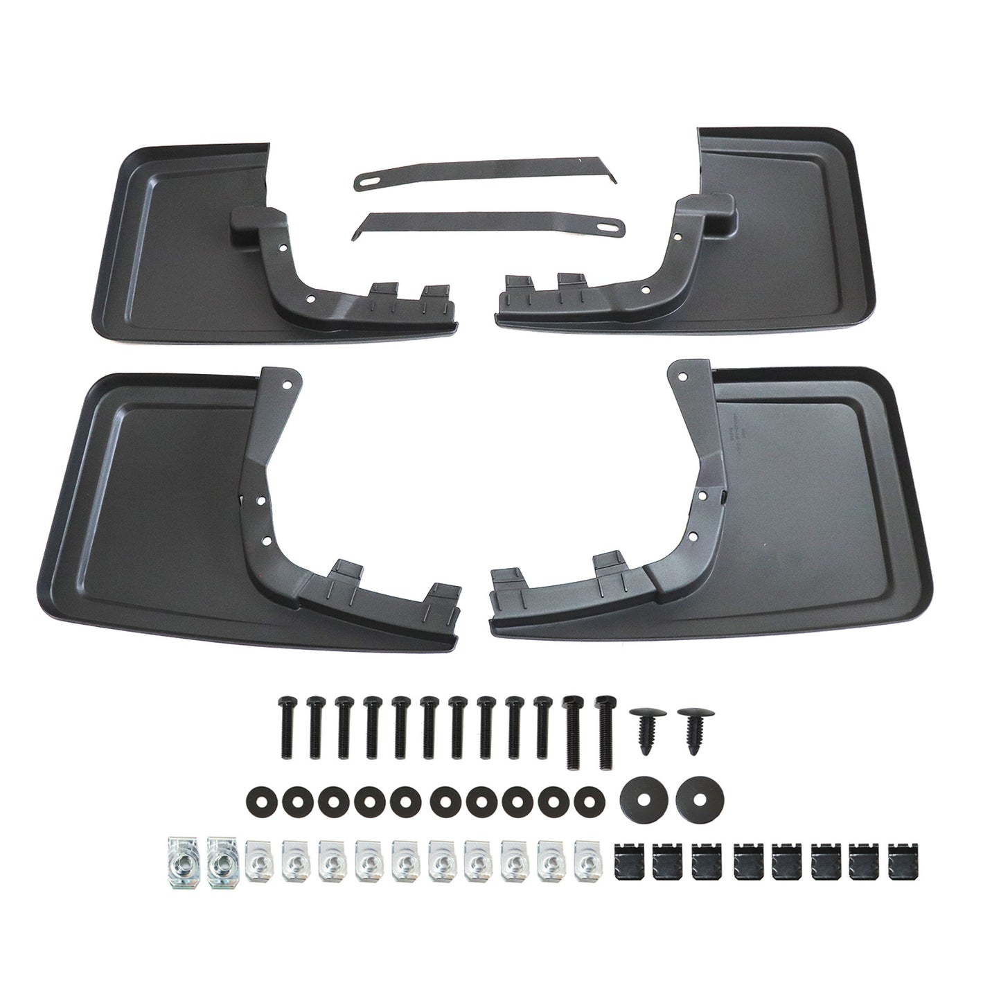 4X Black Splash Guards Mud Flaps W/ Hardware For Ford F-150 F150 2021-2023 2024