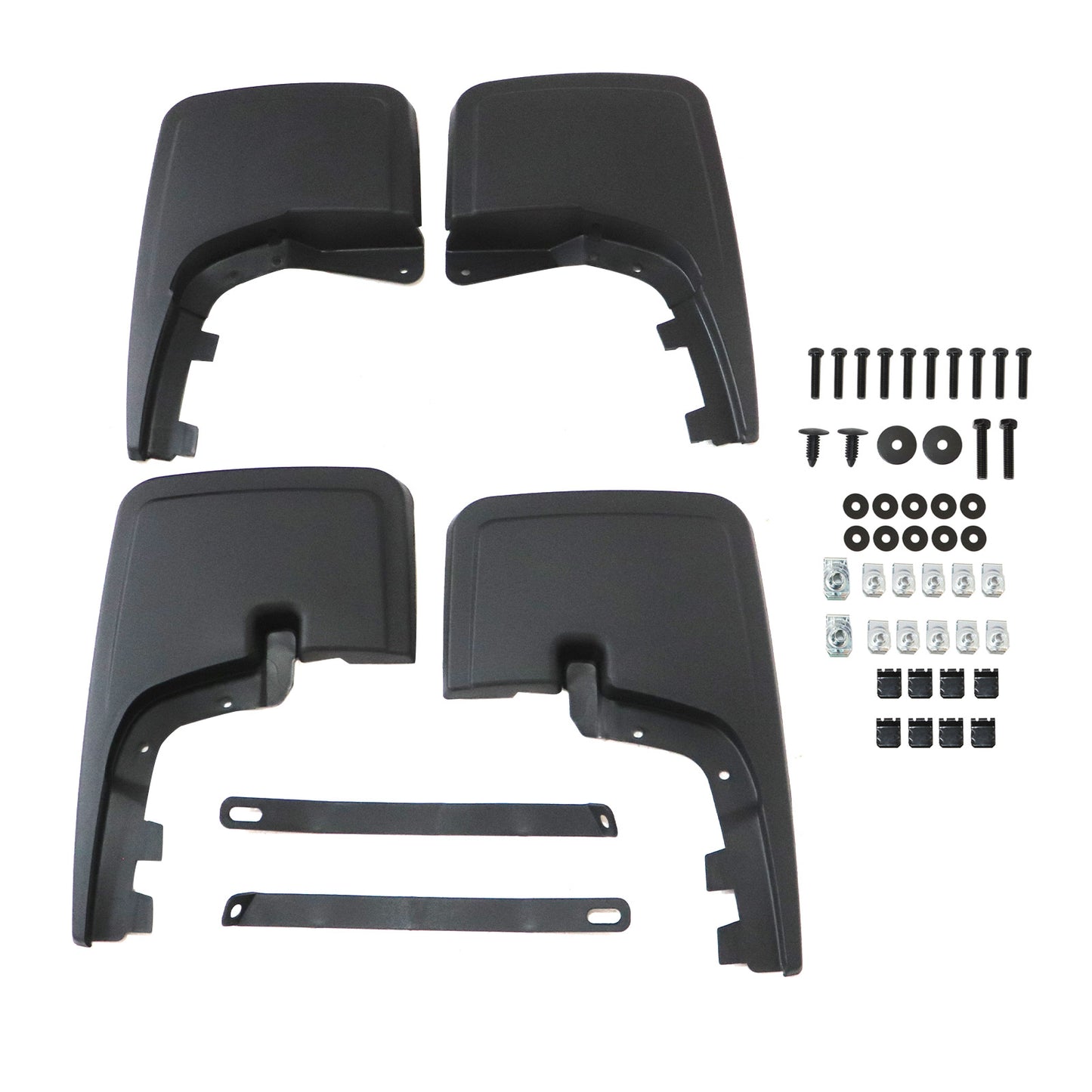 4X Black Splash Guards Mud Flaps W/ Hardware For Ford F-150 F150 2021-2023 2024