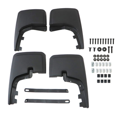 4X Black Splash Guards Mud Flaps W/ Hardware For Ford F-150 F150 2021-2023 2024