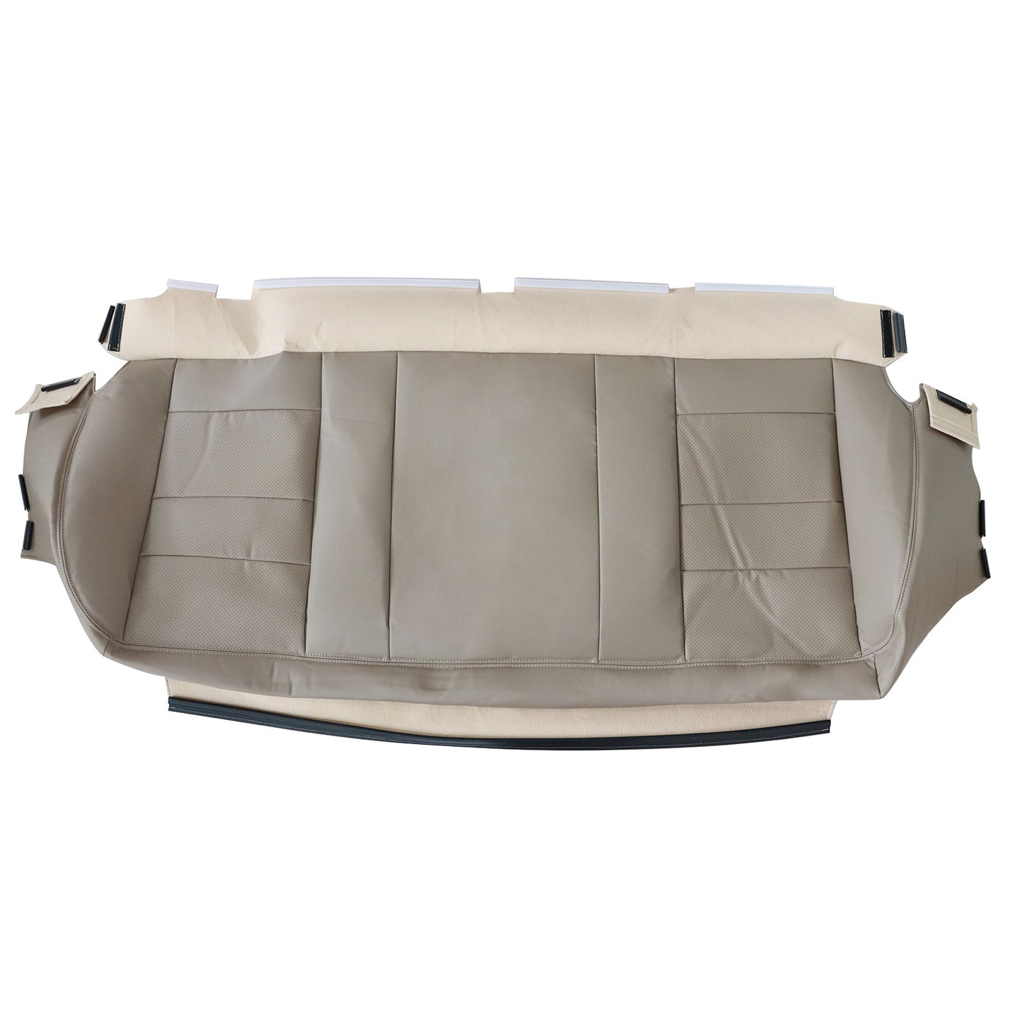 For 2002-2007 Ford F250 F350 XLT PERF Rear Bench Bottom Leather Seat Cover Tan