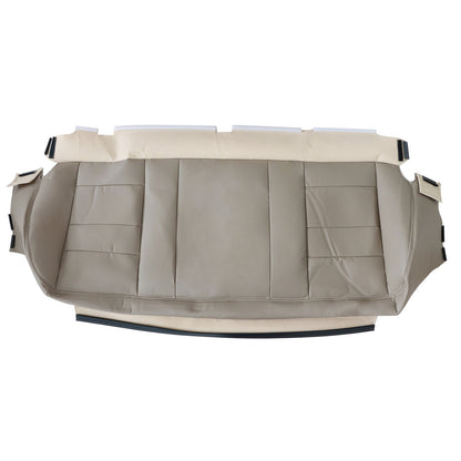 For 2002-2007 Ford F250 F350 XLT PERF Rear Bench Bottom Leather Seat Cover Tan