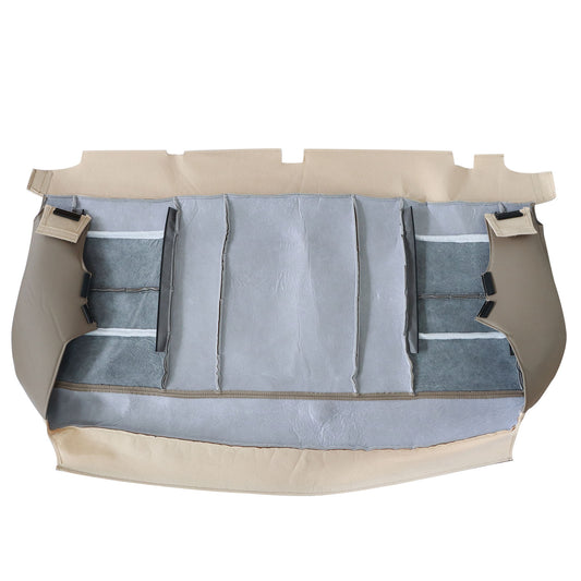 For 2002-2007 Ford F250 F350 XLT PERF Rear Bench Bottom Leather Seat Cover Tan