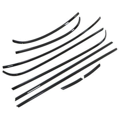 Chrome Black For Mini Cooper R56 2 Door 2007-2013 Window Moulding Trim Seal New