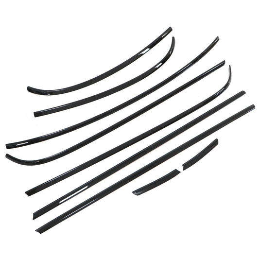 Chrome Black For Mini Cooper R56 2 Door 2007-2013 Window Moulding Trim Seal New