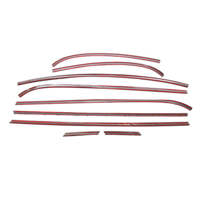 Chrome Black For Mini Cooper R56 2 Door 2007-2013 Window Moulding Trim Seal New