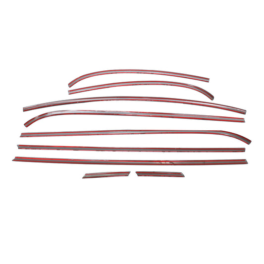 Chrome Black For Mini Cooper R56 2 Door 2007-2013 Window Moulding Trim Seal New