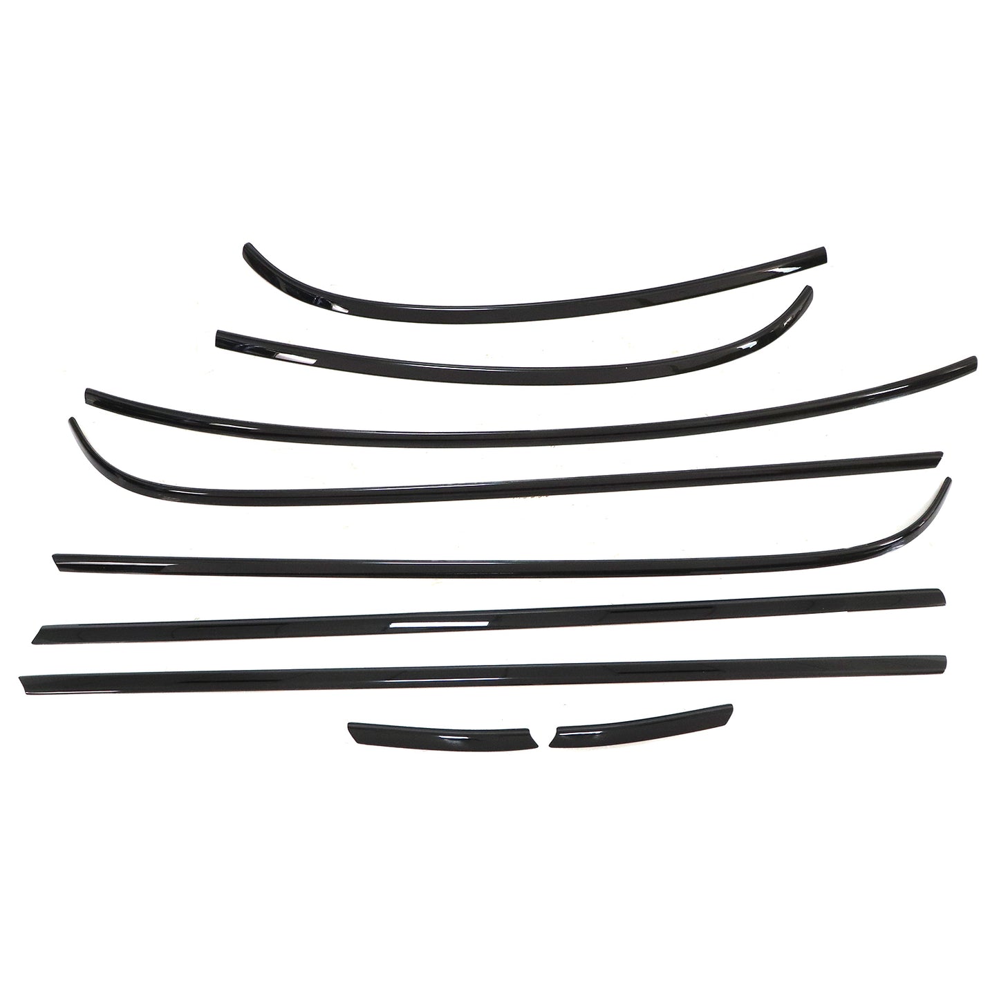 Chrome Black For Mini Cooper R56 2 Door 2007-2013 Window Moulding Trim Seal New