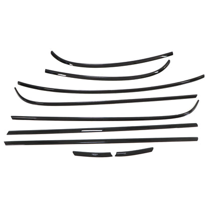 Chrome Black For Mini Cooper R56 2 Door 2007-2013 Window Moulding Trim Seal New