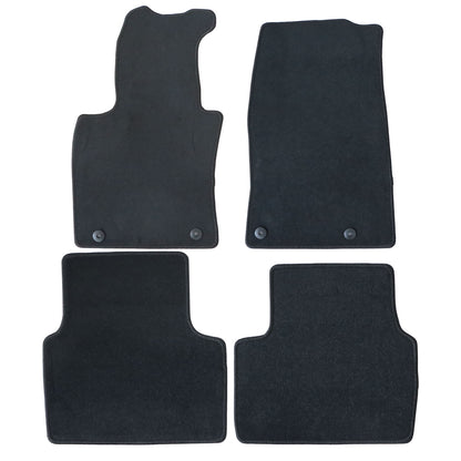 2019-2025 Fits Mazda 3 4-Door Front & Rear Floor Mats Carpet Rugs Velour Black