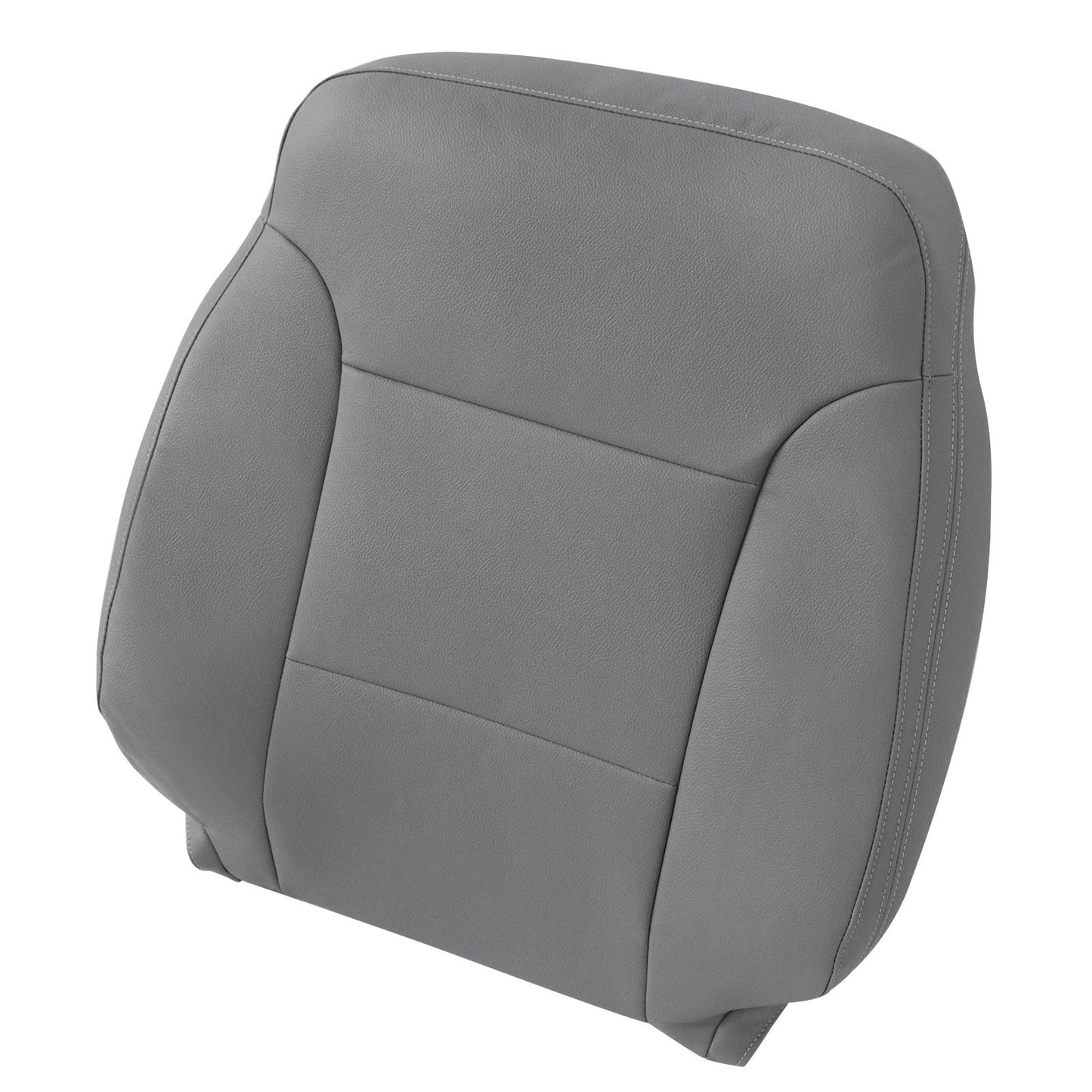 For 2014-2019 Chevy Silverado 1500 2500HD Driver Top Leather Seat Cover Gray US