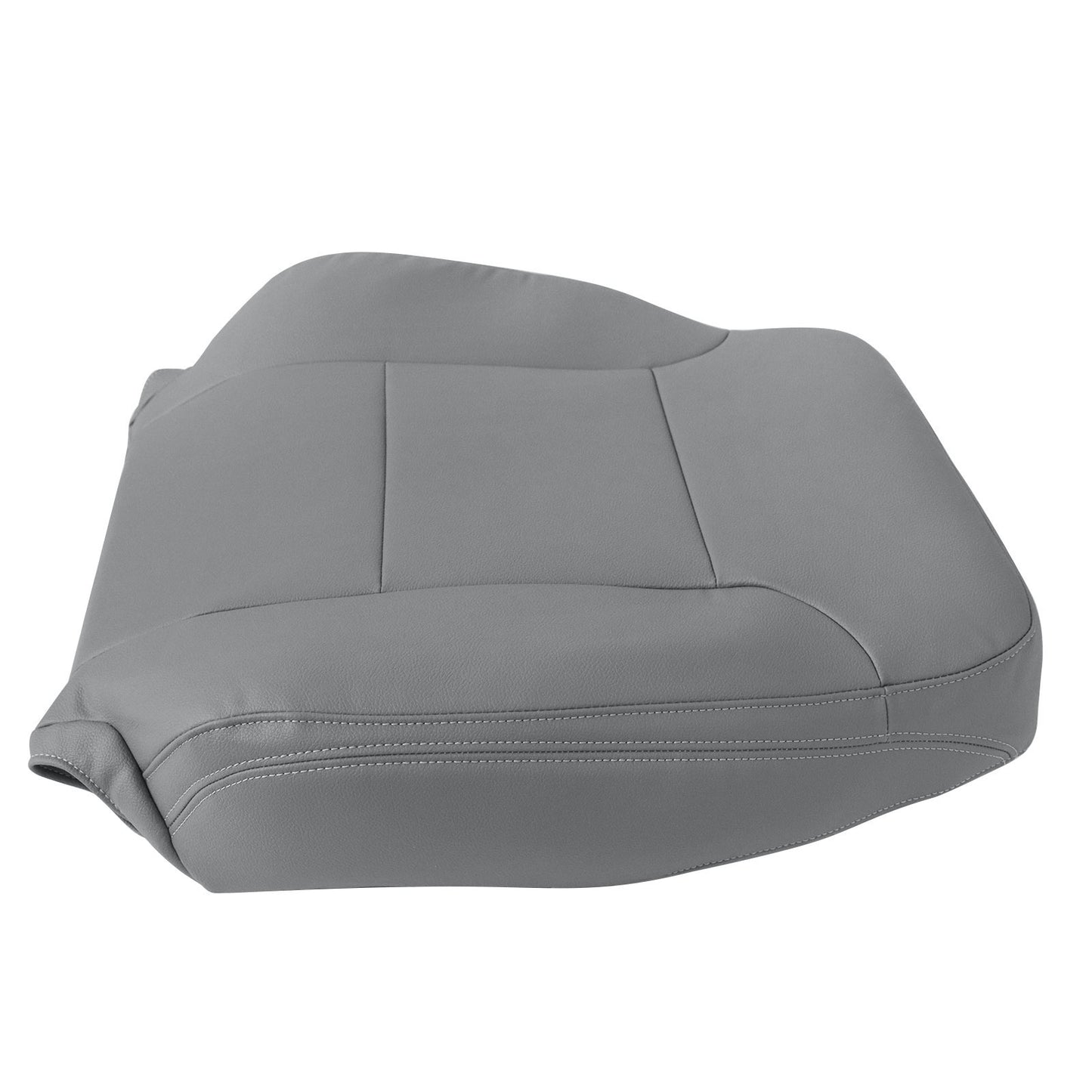 For 2014-2019 Chevy Silverado 1500 2500HD Driver Top Leather Seat Cover Gray US
