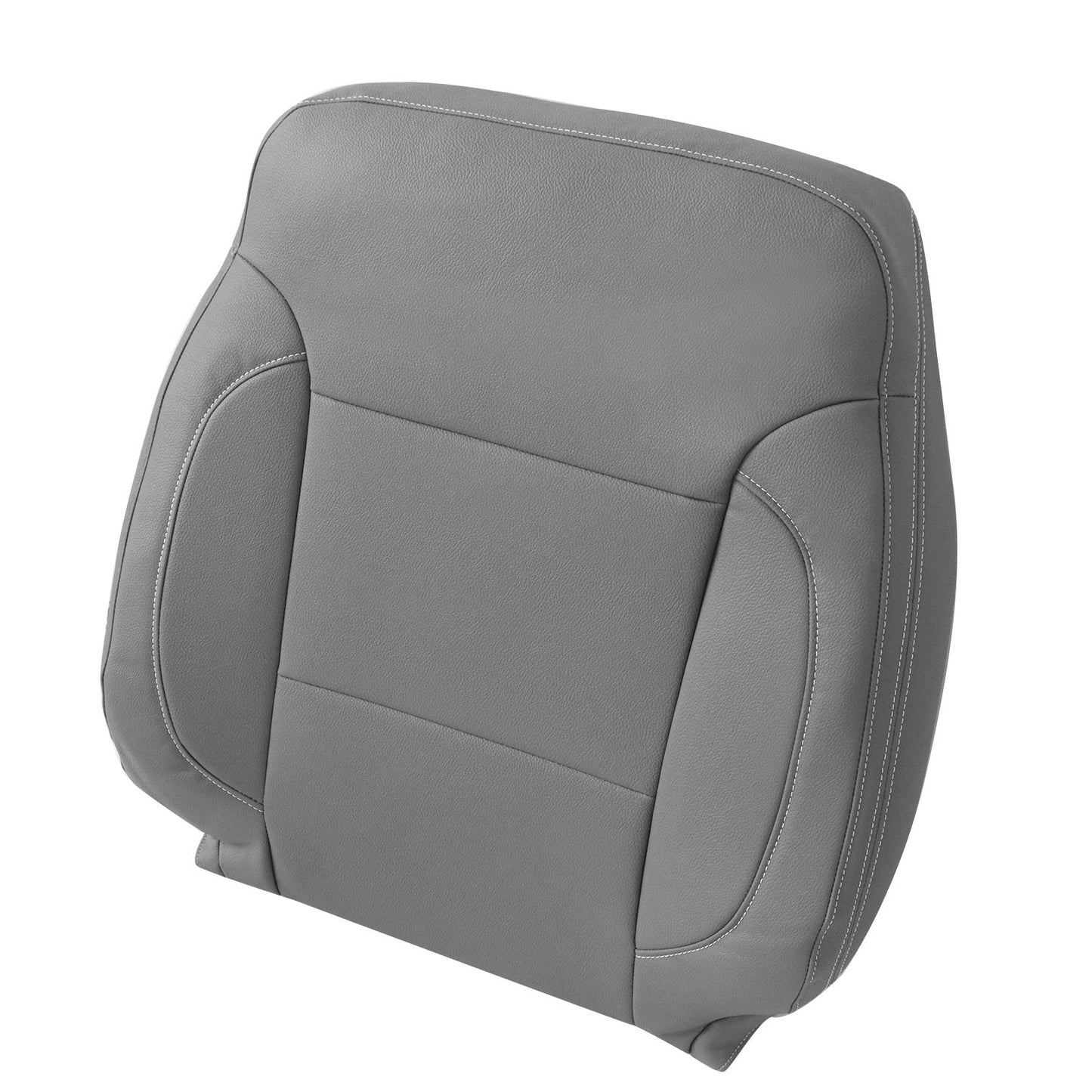 For 2014-2019 Chevy Silverado Suburban Tahoe Driver Top Leather Seat Cover Gray