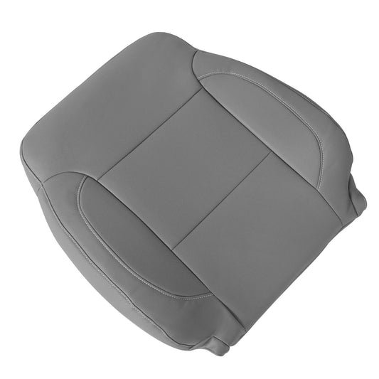 For 2014-2019 Chevy Silverado Suburban Tahoe Driver Top Leather Seat Cover Gray