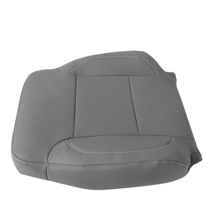 For 2014-2019 Chevy Silverado Suburban Tahoe Driver Top Leather Seat Cover Gray