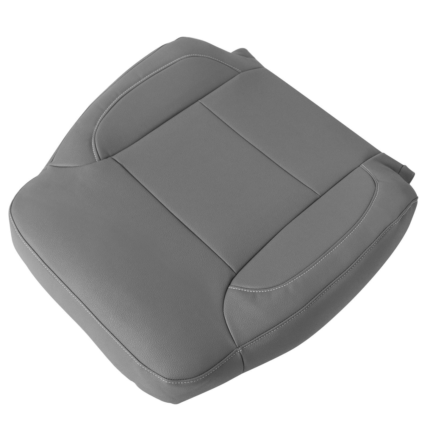 For 2014-2019 Chevy Silverado Suburban Tahoe Driver Top Leather Seat Cover Gray