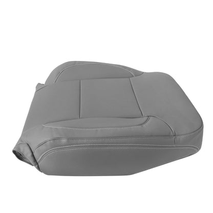 For 2014-2019 Chevy Silverado Suburban Tahoe Driver Top Leather Seat Cover Gray
