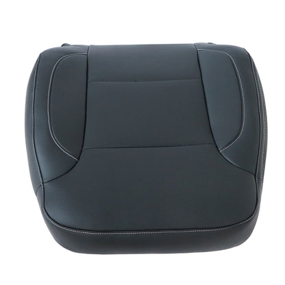 For 2014-2019 Chevy Silverado 1500 Passenger Top PERF Leather Seat Cover Black