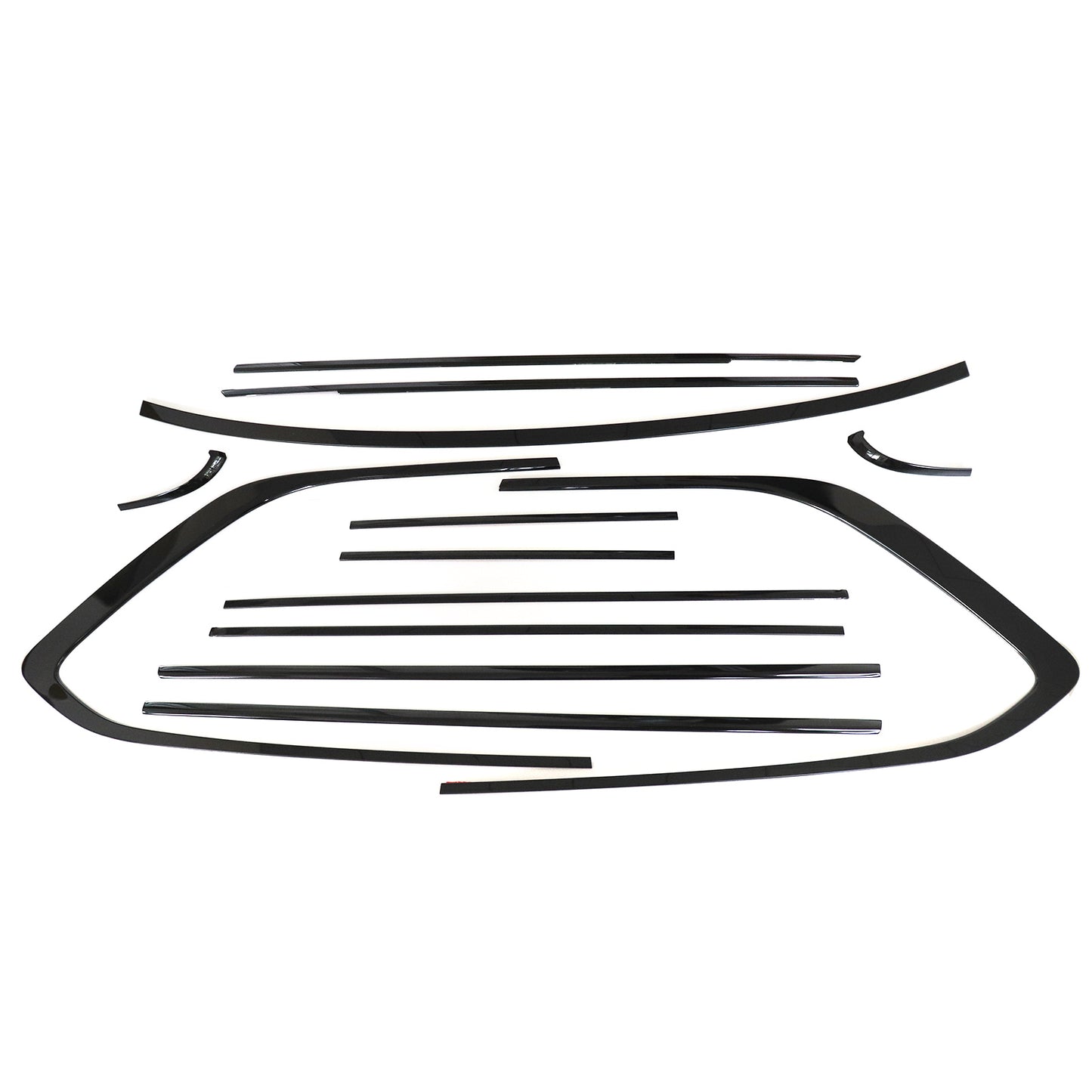 Windows Strip Molding Cover Trim For Nissan Armada/Patrol 2017-2024 Gloss Black