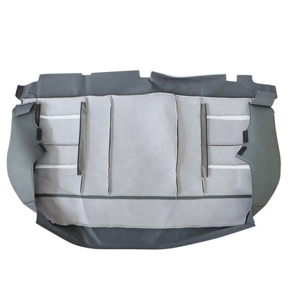 For 2002-2007 Ford F250 F350 Lariat XL Rear Bench Bottom Leather Seat Cover Gray