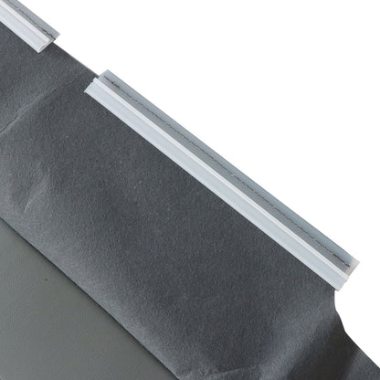 For 2002-2007 Ford F250 F350 Lariat XL Rear Bench Bottom Leather Seat Cover Gray