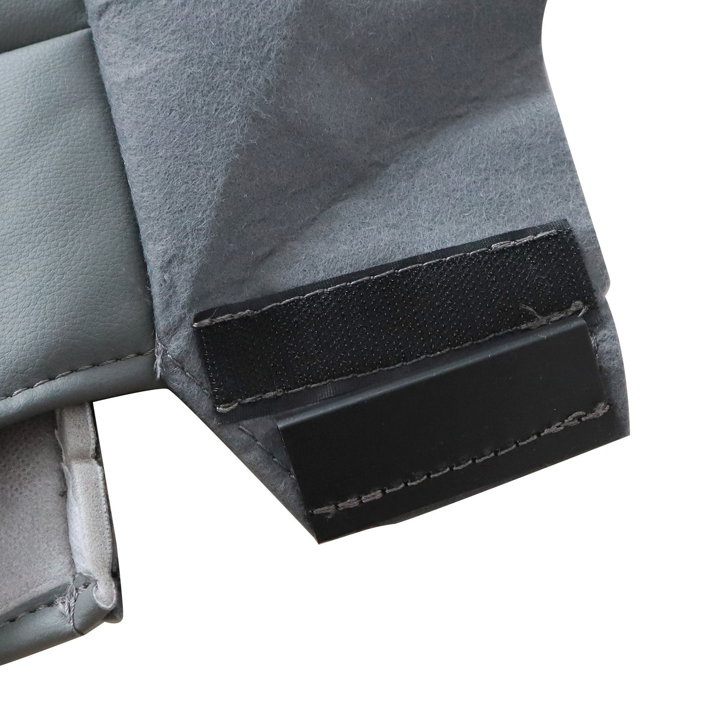 For 2002-2007 Ford F250 F350 Lariat XL Rear Bench Bottom Leather Seat Cover Gray