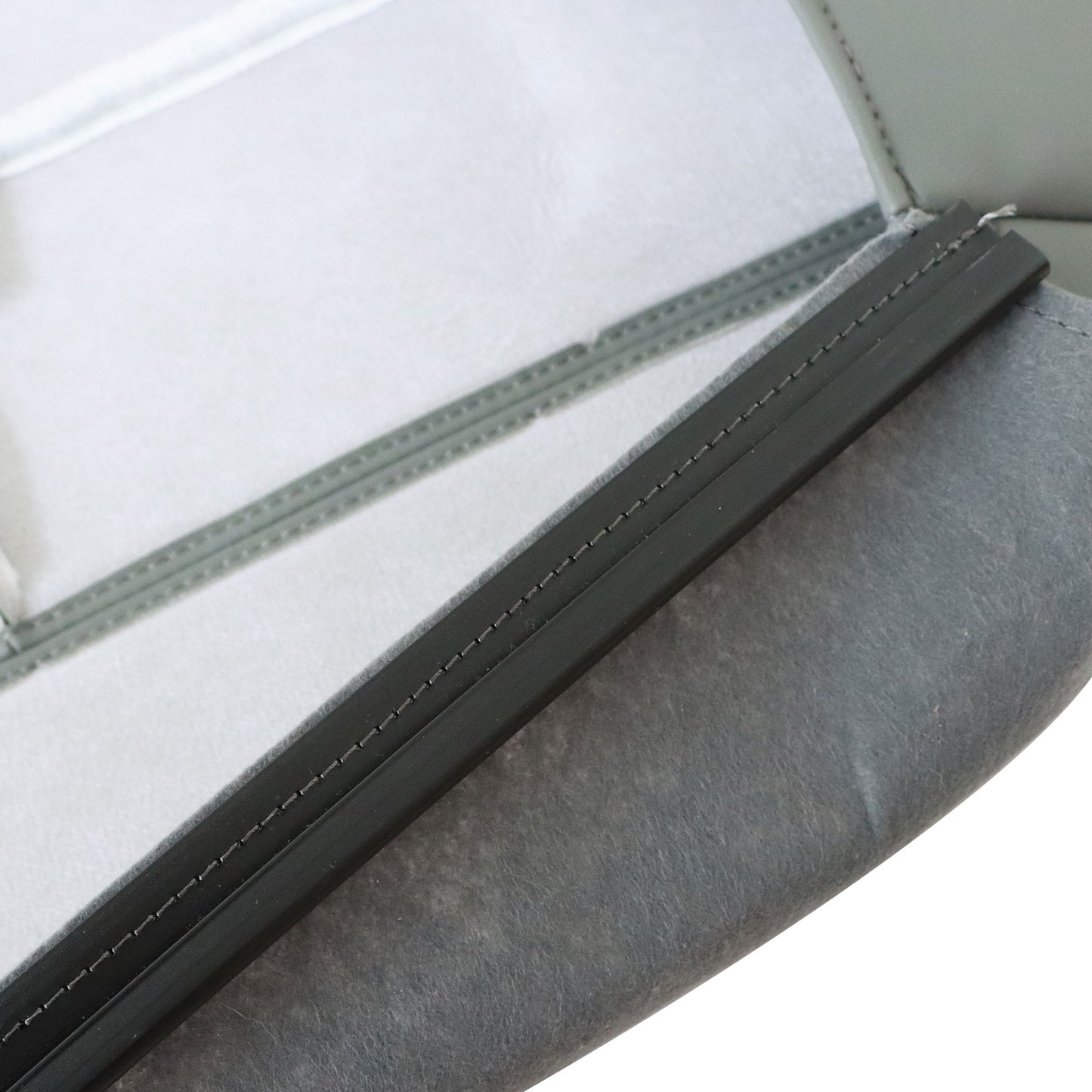 For 2002-2007 Ford F250 F350 Lariat XL Rear Bench Bottom Leather Seat Cover Gray