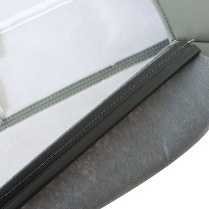 For 2002-2007 Ford F250 F350 Lariat XL Rear Bench Bottom Leather Seat Cover Gray