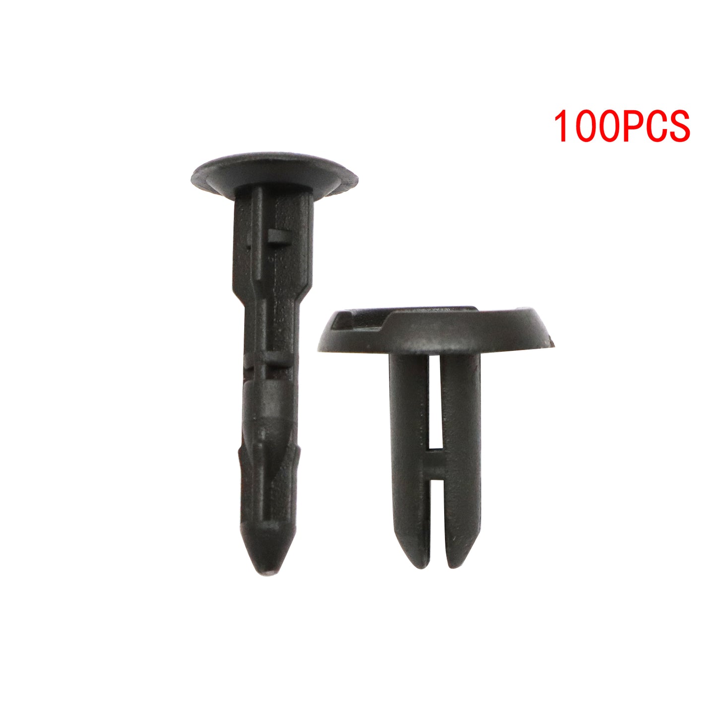 6mm Hole Dia Plastic Push in Clips Rivet Retainer Fastener Pin Auto 100 Piece of