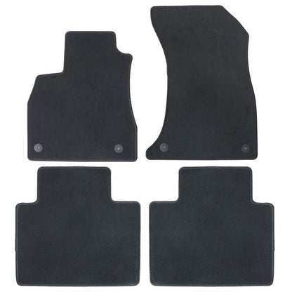 New For 2018-2023 Audi Q5 Front & Rear Velour Floor Mats Carpet Black 4PCS