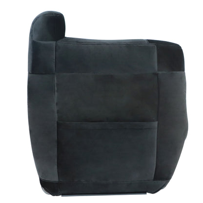 For 1999-2002 Chevy Silverado 1500 2500 HD Driver Top Cloth Seat Cover Dark Gray