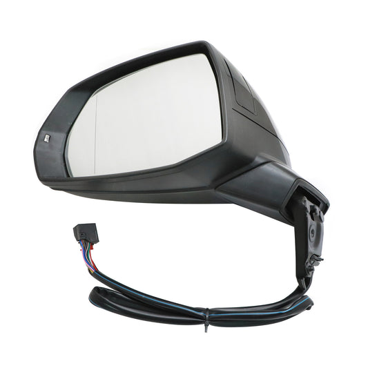 Driver Side Mirror for 2018-2024 Audi Q5 SQ5 Power Fold BSM Memory 15wires BLACK