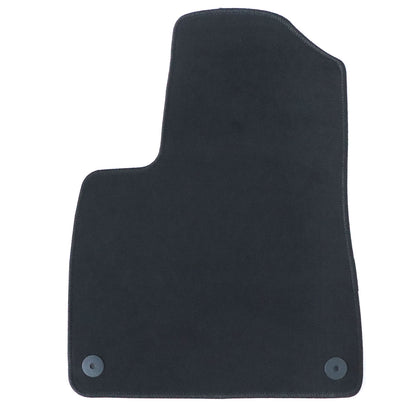 New For 2015-2025 Audi Q7 Front & Rear Velour Floor Mats Carpet Black 4PCS